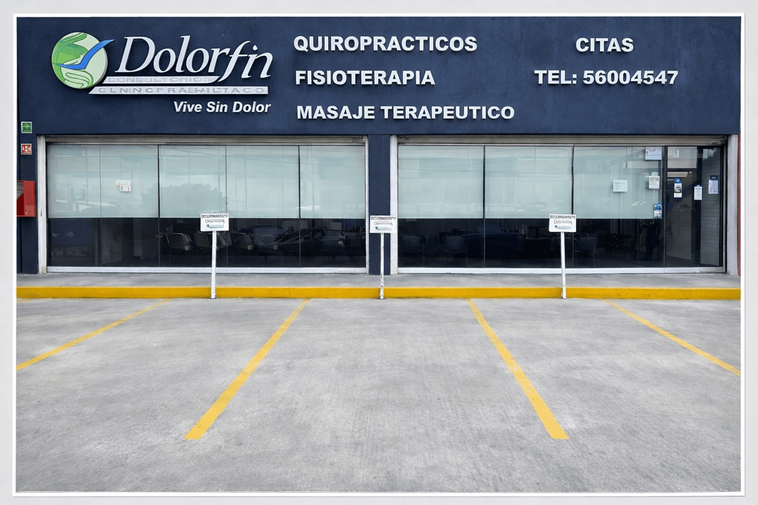 Fachada de Dolorfin Tezontle en Iztapalapa, CDMX